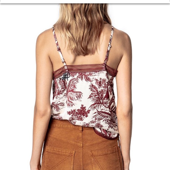 NWT new ZADIG & VOLTAIRE THIN STRAPS TOP blouse - Picture 3 of 10